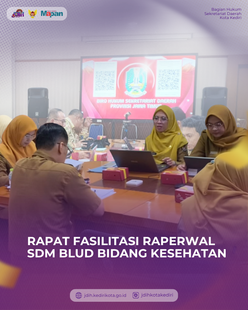 Rapat Fasilitasi Raperwal SDM BLUD Bidang Kesehatan